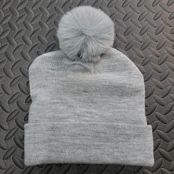 Ed Hardy Embroidered Tiger Pom Beanie Gray Y2K Tattoo Aesthetic NWT main image 3